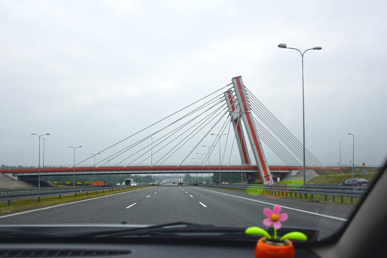 podróż autostradą do Austrii